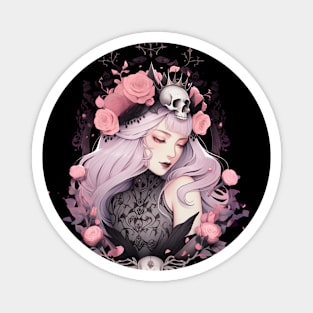 Pink Goth Princess Magnet